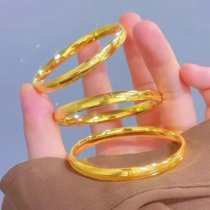 Shiny Lotus Bracelet Women's Fashion Versatile Solid Bracelet Vietnamese Sand Yellow Plain Ring Hand Jewelry
Shiny Lotus Bracelet Women's Fashion Versatile Solid Bracelet Vietnamese Sand Yellow Plain Ring Hand Jewelry