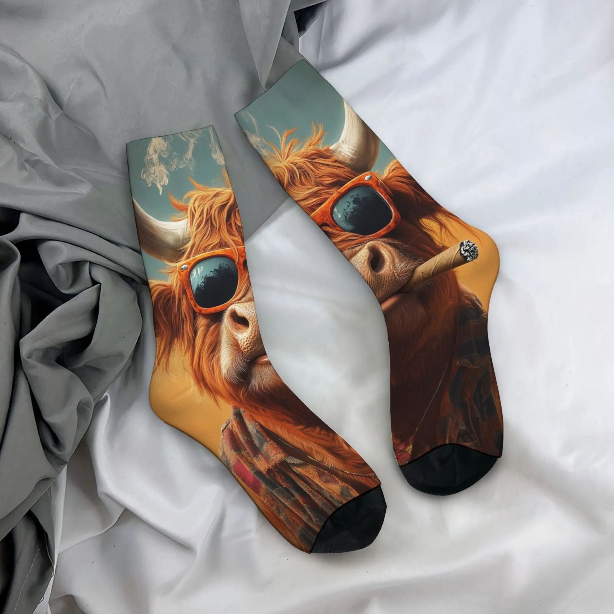 Creative Funny Novelty Scottish Highland Cow Smoking Men's Mid-calf Socks Retro Trendy Print Casual Stylish Everyday Wear
Creative Funny Novelty Scottish Highland Cow Smoking Men's Mid-calf Socks Retro Trendy Print Casual Stylish Everyday Wear