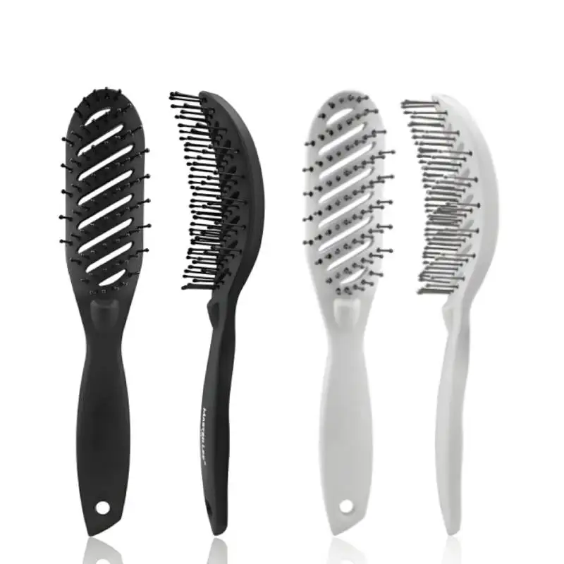 Расческа для волос, выдолбленная расческа, изогнутая вентилируемая щетка для распутывания волос, массажная щетка для всех типов волос, длинные, толстые, тонкие, вьющиеся, натуральные хай 
Расческа для волос, выдолбленная расческа, изогнутая вентилируемая щетка для распутывания волос, массажная щетка для всех типов волос, длинные, толстые, тонкие, вьющиеся, натуральные хай