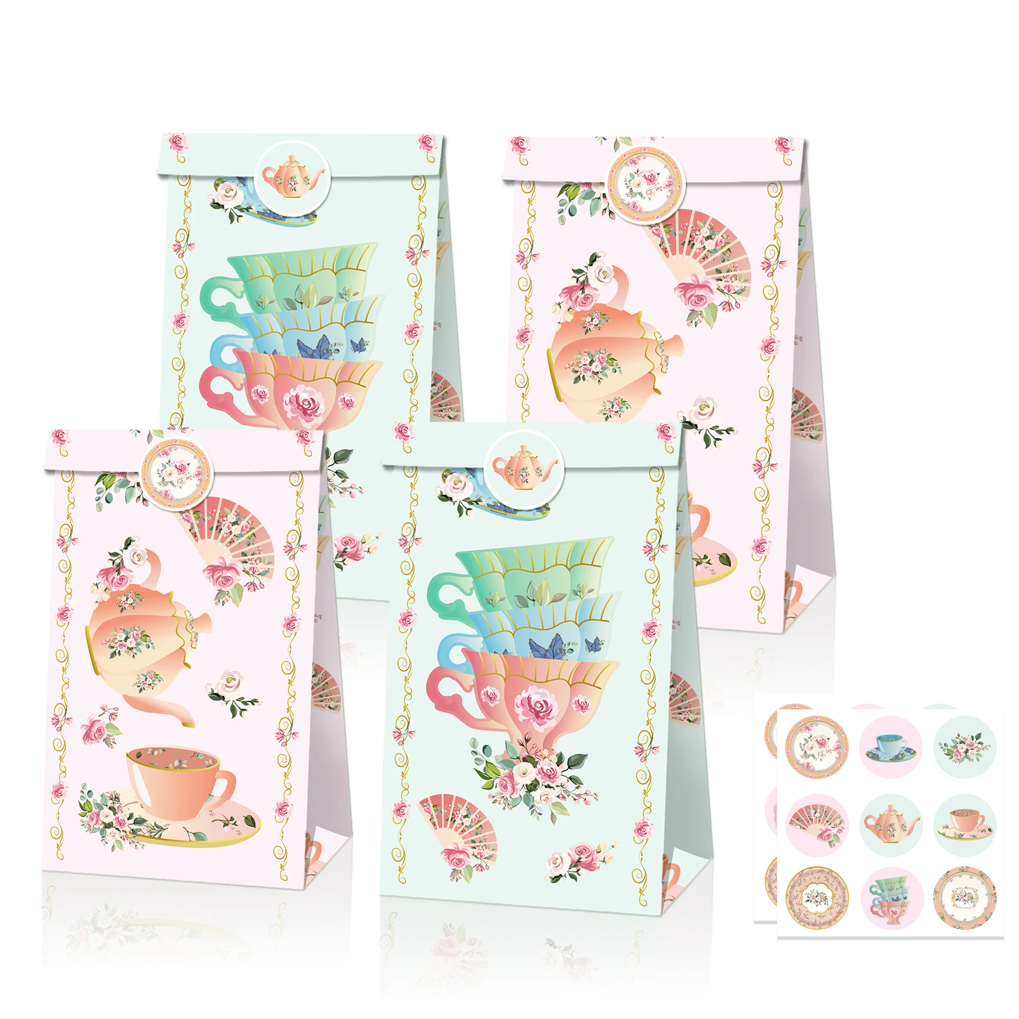 LB114 12Pcs Spring Flowers Afternoon Tea Party Birthday Biscuit Kraft Paper Gift Bags with Sticker Baby Shower Party Gifts Boxes
LB114 12Pcs Spring Flowers Afternoon Tea Party Birthday Biscuit Kraft Paper Gift Bags with Sticker Baby Shower Party Gifts Boxes