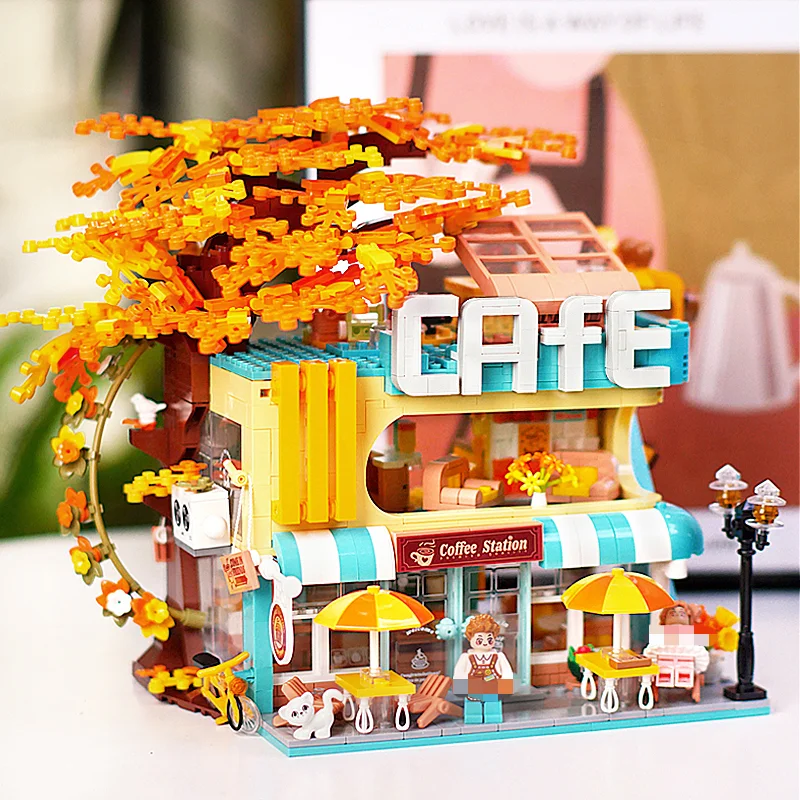 Autumn Coffee Shop Small Particle Street View Building Blocks Assembled Educational Model Desktop Ornaments Toy Collection Gift
Autumn Coffee Shop Small Particle Street View Building Blocks Assembled Educational Model Desktop Ornaments Toy Collection Gift