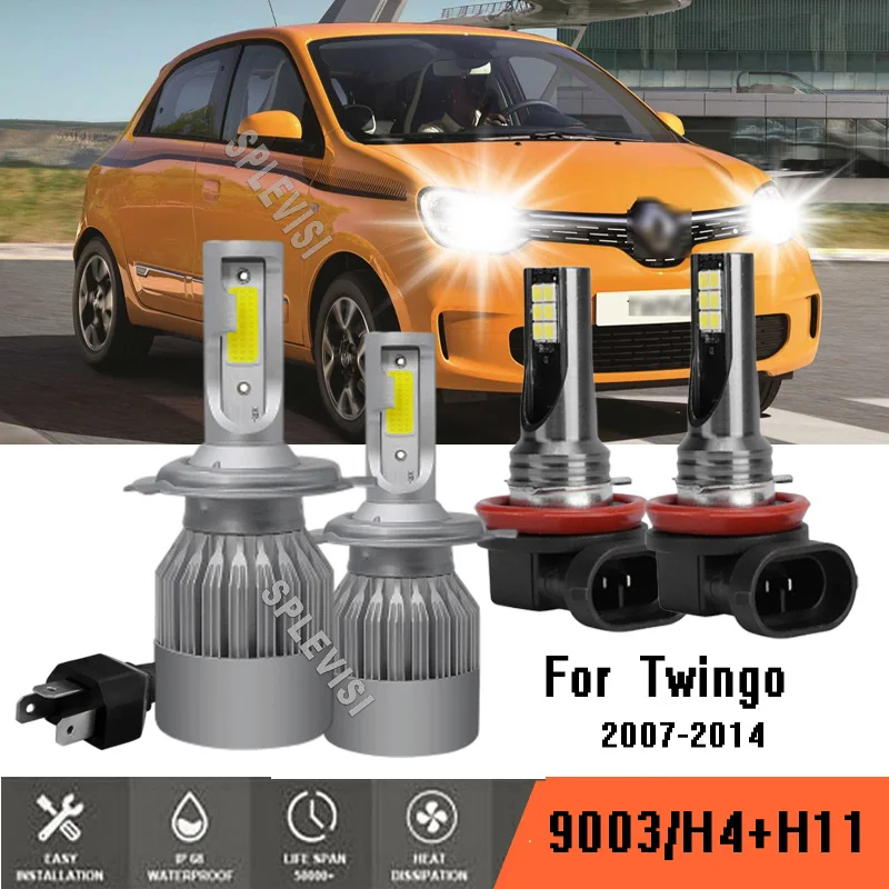 4x 9003 H11 LED Headlight Bulbs Kit High Low Combo Beam Conversion For Renault Twingo 2007-2014 2008 2009 2010 2011 2012 2013
4x 9003 H11 LED Headlight Bulbs Kit High Low Combo Beam Conversion For Renault Twingo 2007-2014 2008 2009 2010 2011 2012 2013