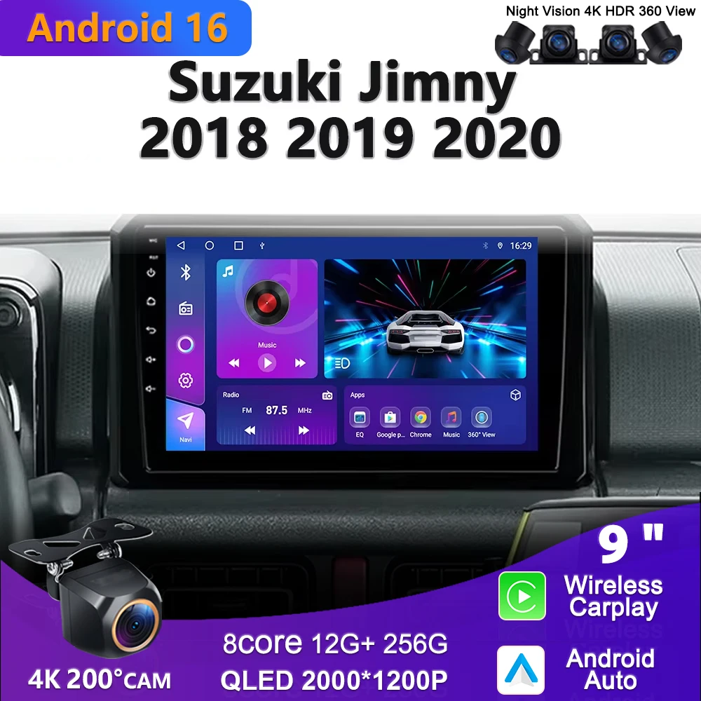 2K Incell экран Android 16 для Suzuki Jimny JB64 2018-2020, CarPlay, навигация, мультимедиа, GPS, без 2DIN, видеорегистратор, 5G
2K Incell экран Android 16 для Suzuki Jimny JB64 2018-2020, CarPlay, навигация, мультимедиа, GPS, без 2DIN, видеорегистратор, 5G