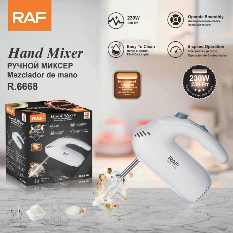RAFFast Dough Mixing and Baking Small Cake Mixer Automatic Egg Beater
RAFFast Dough Mixing and Baking Small Cake Mixer Automatic Egg Beater