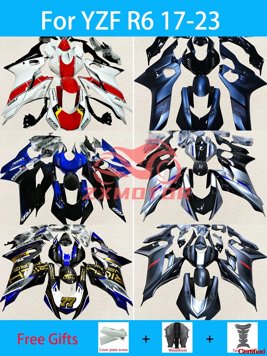 Fit For YAMAHA YZF R6 17 18 19 20 21 22 23 Motorcycle Parts Fairing Kit YZFR6 2017-2023 Aftermarket Works Cover Fairings
Fit For YAMAHA YZF R6 17 18 19 20 21 22 23 Motorcycle Parts Fairing Kit YZFR6 2017-2023 Aftermarket Works Cover Fairings