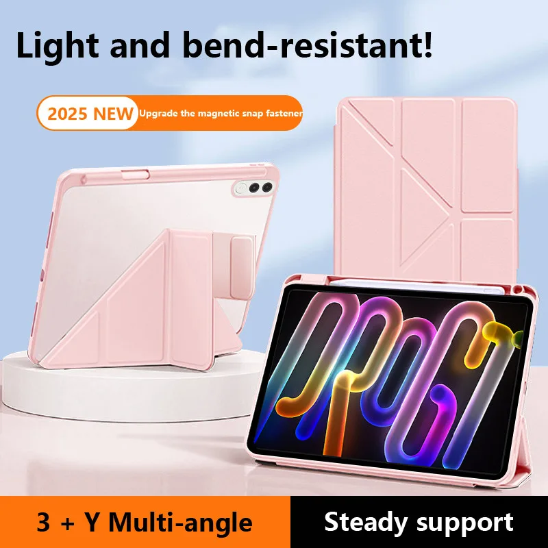 Акриловый чехол с защитой от изгиба для Lenovo Xiaoxin Pad Pro GT 11,1 дюйма 2025 TB710FU, кожаный умный Y-складной защитный чехол
Акриловый чехол с защитой от изгиба для Lenovo Xiaoxin Pad Pro GT 11,1 дюйма 2025 TB710FU, кожаный умный Y-складной защитный чехол