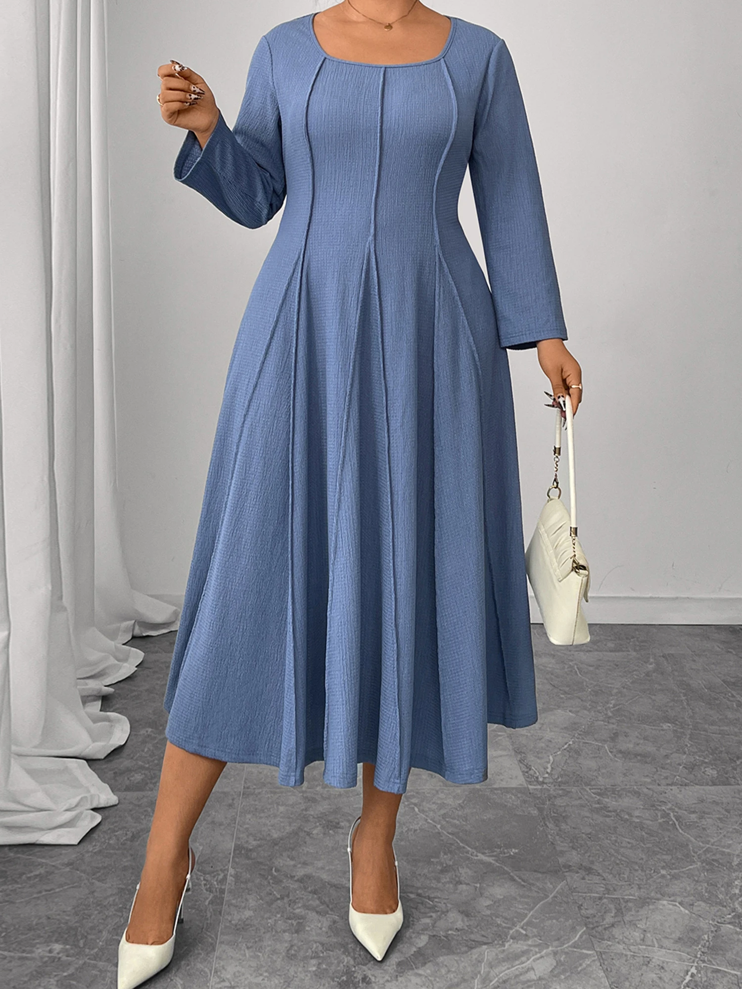 Женское платье макси больших размеров с V-образным вырезом и цветочным принтом Элегантное платье трапециевидной формы с длинными рукавами для повседневной и рабочей одежды
Женское платье макси больших размеров с V-образным вырезом и цветочным принтом Элегантное платье трапециевидной формы с длинными рукавами для повседневной и рабочей одежды