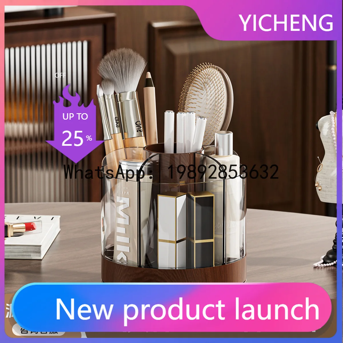 LYY Premium Makeup Pen Storage Box Desktop Bedroom Separation Eyebrow Pencil Makeup Brush Multifunctional Rotating Pen Holder
LYY Premium Makeup Pen Storage Box Desktop Bedroom Separation Eyebrow Pencil Makeup Brush Multifunctional Rotating Pen Holder