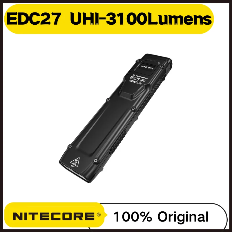 NITECORE EDC27 UHI USB-C Recharageble Tactical Flashlight 3100Lumens With OLED real-time Display Protable Troch Lantern
NITECORE EDC27 UHI USB-C Recharageble Tactical Flashlight 3100Lumens With OLED real-time Display Protable Troch Lantern
