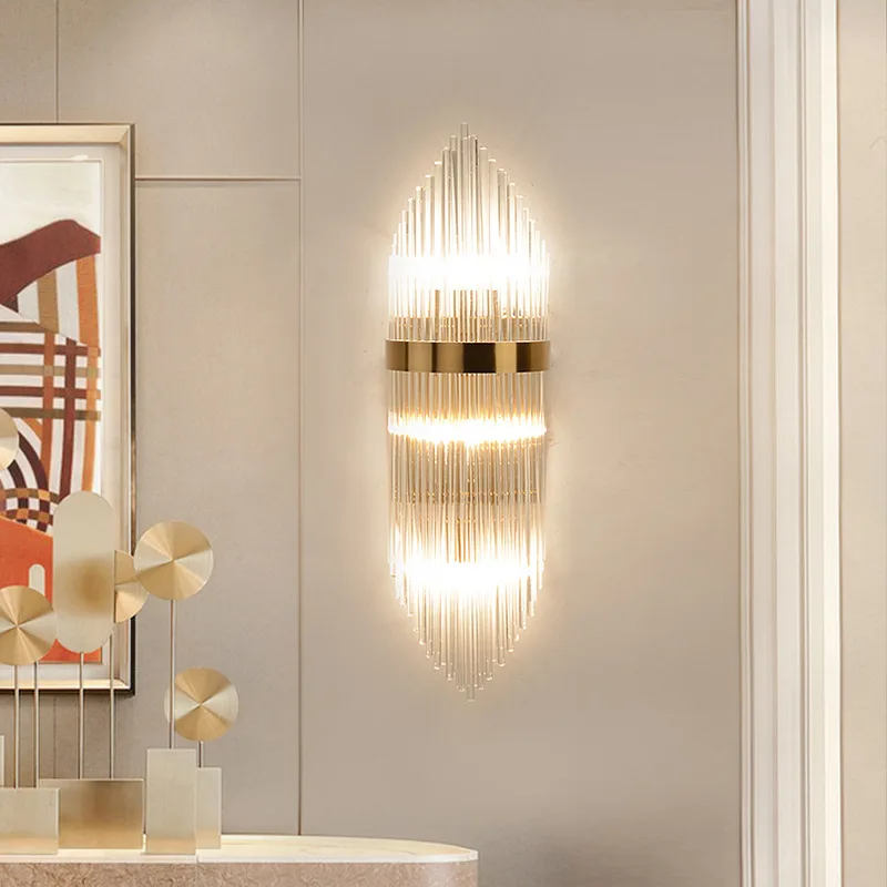 Nordic Modern Crystal Glass LED Stainless Steel Wall Light Home Decor Bedroom Bedside Aisle Stair Lamp
Nordic Modern Crystal Glass LED Stainless Steel Wall Light Home Decor Bedroom Bedside Aisle Stair Lamp
