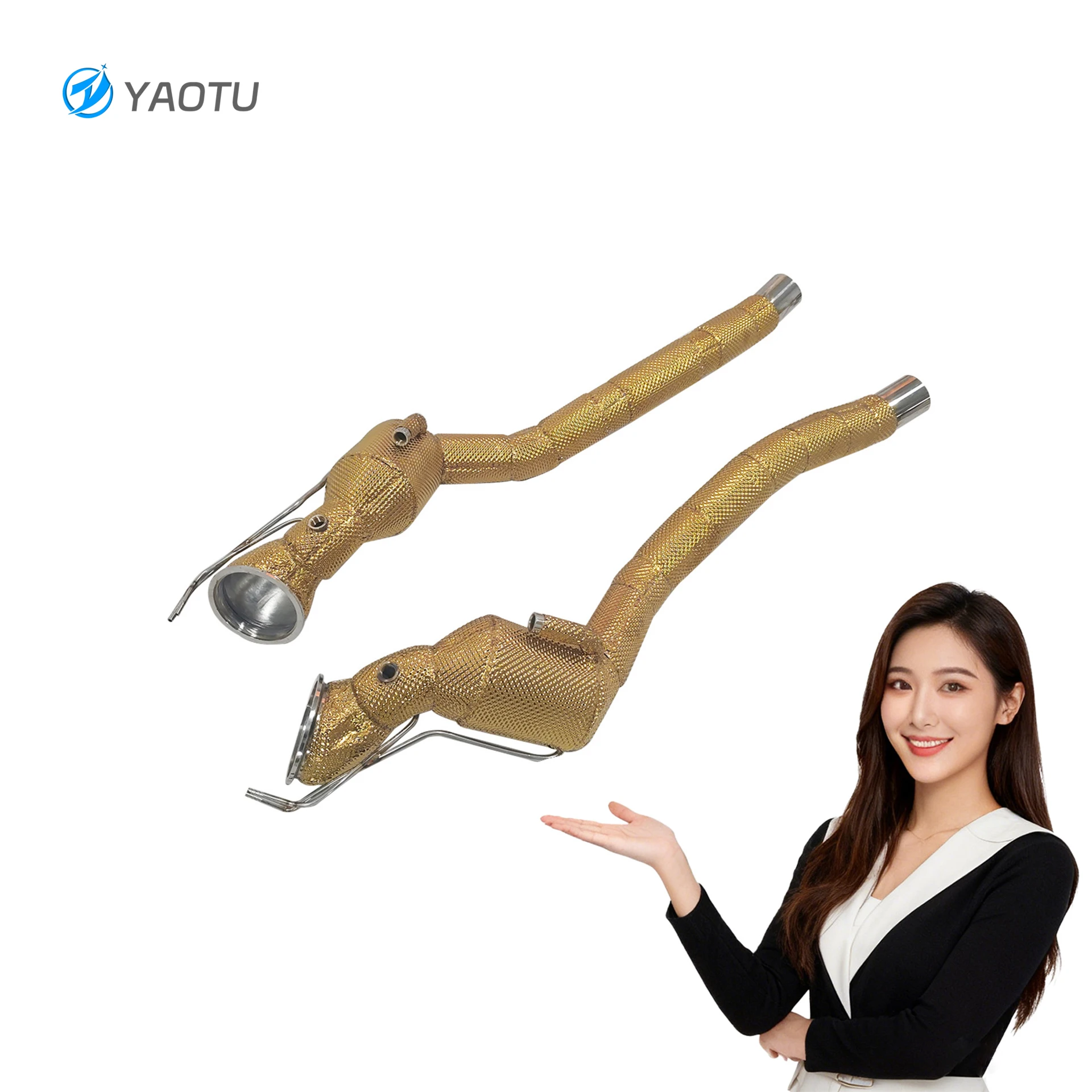 YT Performance 304 Stainless Steel Exhaust Downpipe for Ferrari 812 with OPF and Heat Shield
YT Performance 304 Stainless Steel Exhaust Downpipe for Ferrari 812 with OPF and Heat Shield