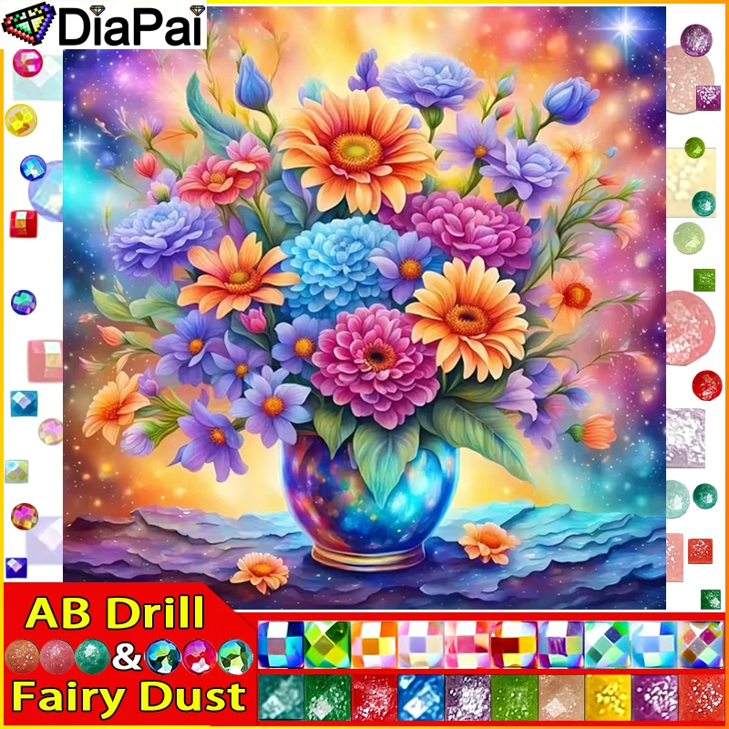 DIAPAI Fairy Dust AB Diy Full Square Round Drill 5D Diamond Painting Diamond Embroidery "Vase Plants " Home Decor Gift
DIAPAI Fairy Dust AB Diy Full Square Round Drill 5D Diamond Painting Diamond Embroidery "Vase Plants " Home Decor Gift