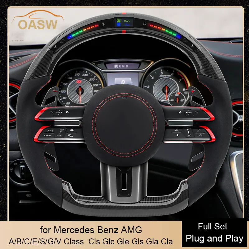 LED Carbon Car Steering Wheel Assembly for Mercedes Benz AMG W190 W205 C205 W166 W167 W177 W217 C217 W222 W223 W253 W257 W292
LED Carbon Car Steering Wheel Assembly for Mercedes Benz AMG W190 W205 C205 W166 W167 W177 W217 C217 W222 W223 W253 W257 W292