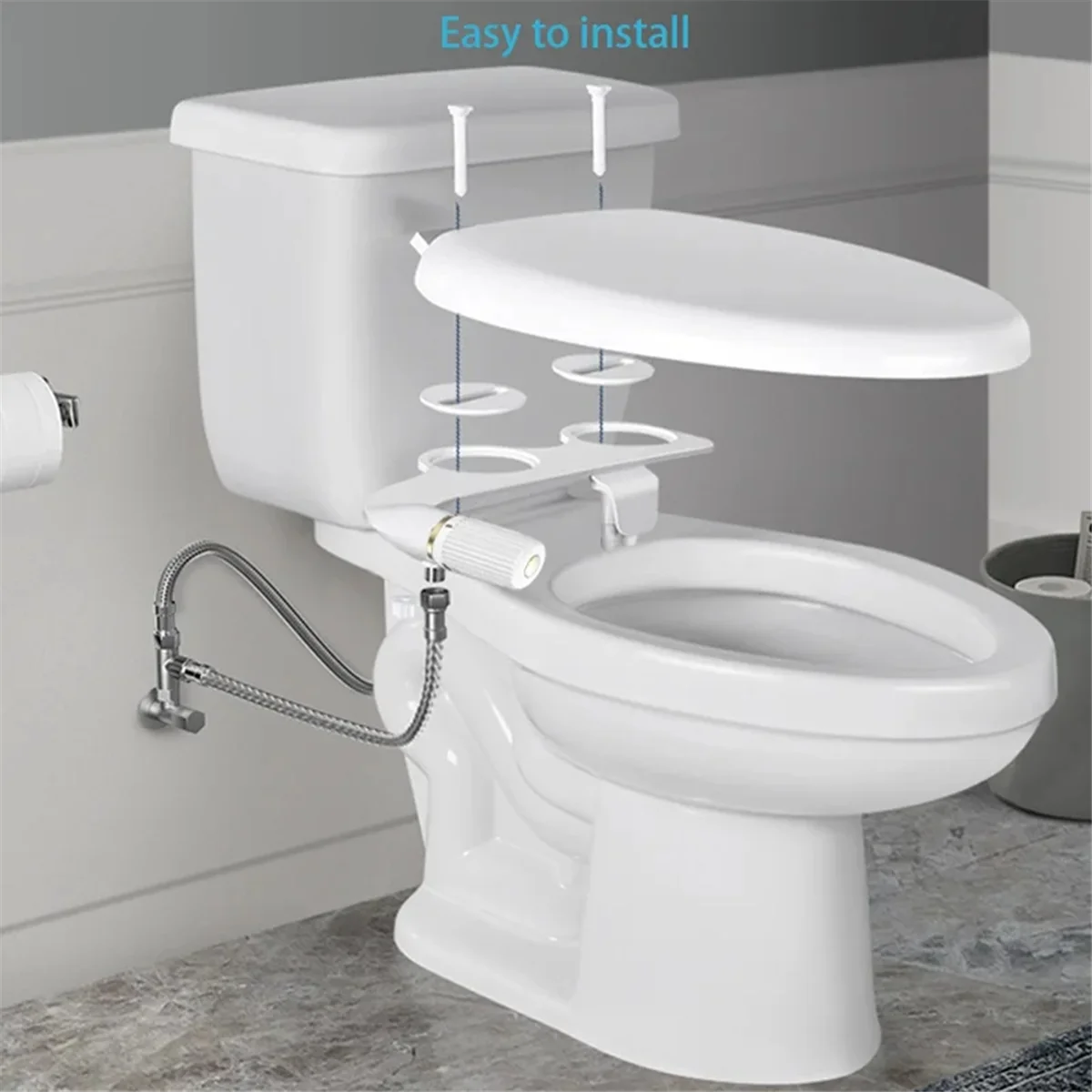 2025 New- New Adjustable Water Pressure Dual Nozzle Sprayer Non Electric Ultra Slim Bidet Attachment for Toilet
2025 New- New Adjustable Water Pressure Dual Nozzle Sprayer Non Electric Ultra Slim Bidet Attachment for Toilet