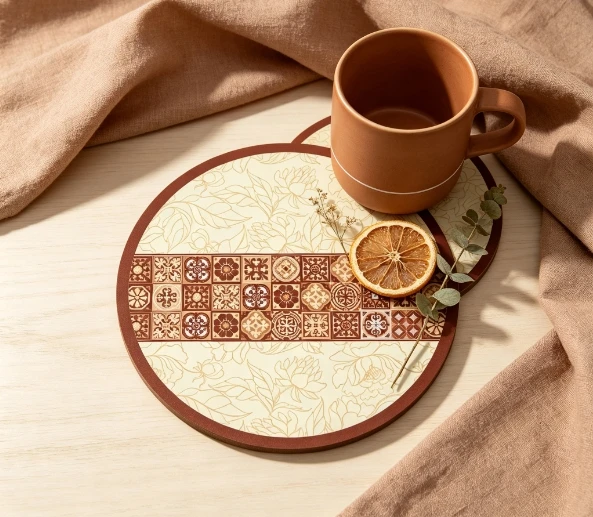 100% Organic Silicone Leather Coaster, Custom Pattern Available
100% Organic Silicone Leather Coaster, Custom Pattern Available