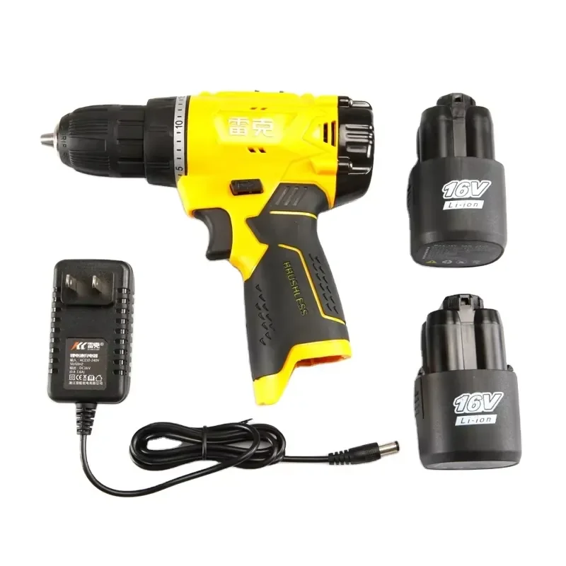 electric rechargeable brushless impact screwdriver drill with two 16V 4.0Ah lithium-ion batteries
electric rechargeable brushless impact screwdriver drill with two 16V 4.0Ah lithium-ion batteries