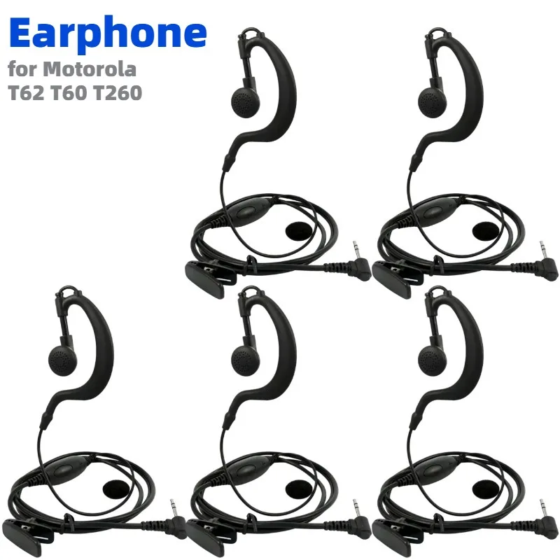 5pcs G Shaped Earhook Earphone Headphone PTT T-Type Headset for Motorola Talkabout MR350R T6200C T6200 SX500 FV200 T4 T5 T6
5pcs G Shaped Earhook Earphone Headphone PTT T-Type Headset for Motorola Talkabout MR350R T6200C T6200 SX500 FV200 T4 T5 T6