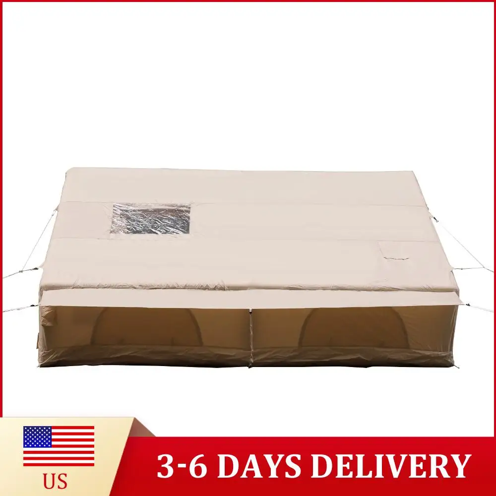 Large Blow Up Tent with Mesh Windows & Pump Portable Outdoor Tents 130 Square Feets with Stove Jack for Outdoor Hiking Camping
Large Blow Up Tent with Mesh Windows & Pump Portable Outdoor Tents 130 Square Feets with Stove Jack for Outdoor Hiking Camping