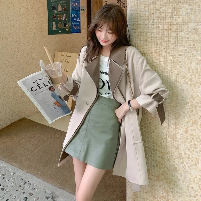 Trench Coat Womens 2024 New Spring Fashion Slim All-match Windbreaker Jacket Female Casual Double Breasted Long Outerwear
Trench Coat Womens 2024 New Spring Fashion Slim All-match Windbreaker Jacket Female Casual Double Breasted Long Outerwear