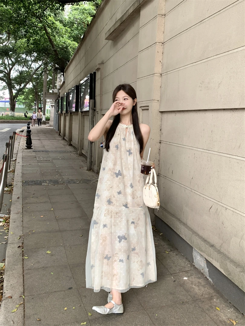 New Chinese Commuter Casual Butterfly Printing Plate Button Neck Dress Women Summer Heavy Duty Tea Break Dress A-line Skirt
New Chinese Commuter Casual Butterfly Printing Plate Button Neck Dress Women Summer Heavy Duty Tea Break Dress A-line Skirt