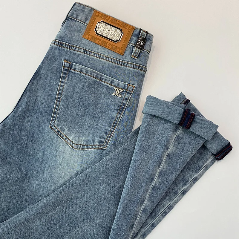 2024New High-End Retro Jeans Men's Thin Distressed Light-Colored Slim Fit Skinny Stretch All-Matching Light Luxury Trousers
2024New High-End Retro Jeans Men's Thin Distressed Light-Colored Slim Fit Skinny Stretch All-Matching Light Luxury Trousers