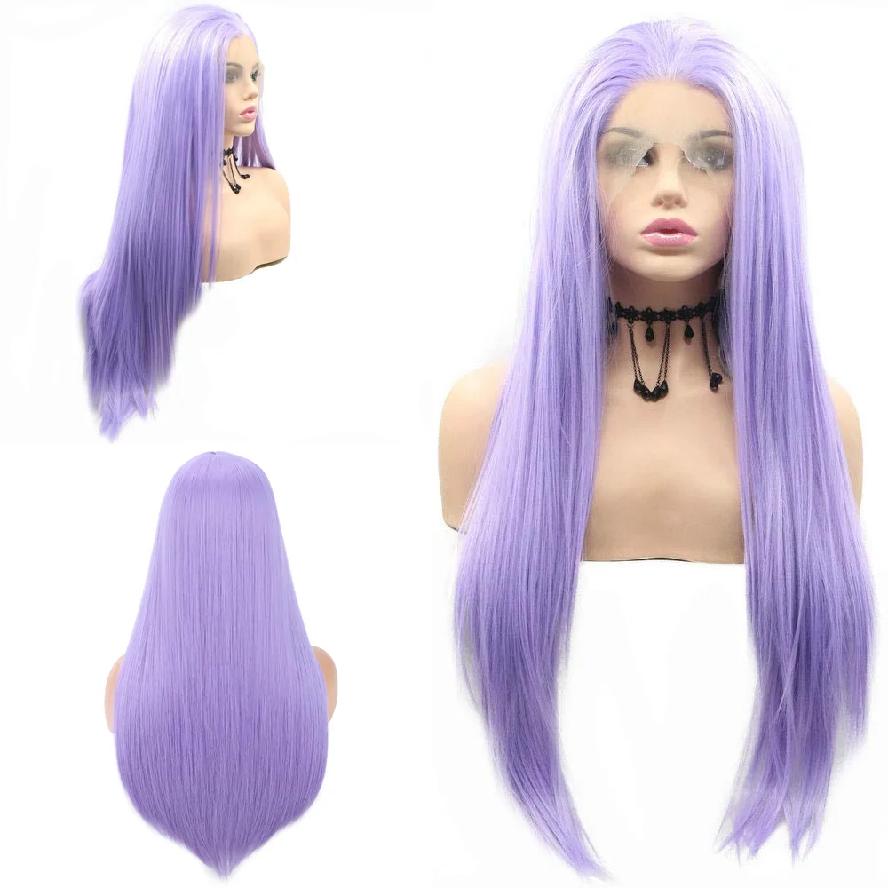 13x4 HD Lace Front Wig For Black Women 26 Inches Light Purple Long Straight Wig Glueless Heat Resistant Synthetic Daily Wig
13x4 HD Lace Front Wig For Black Women 26 Inches Light Purple Long Straight Wig Glueless Heat Resistant Synthetic Daily Wig