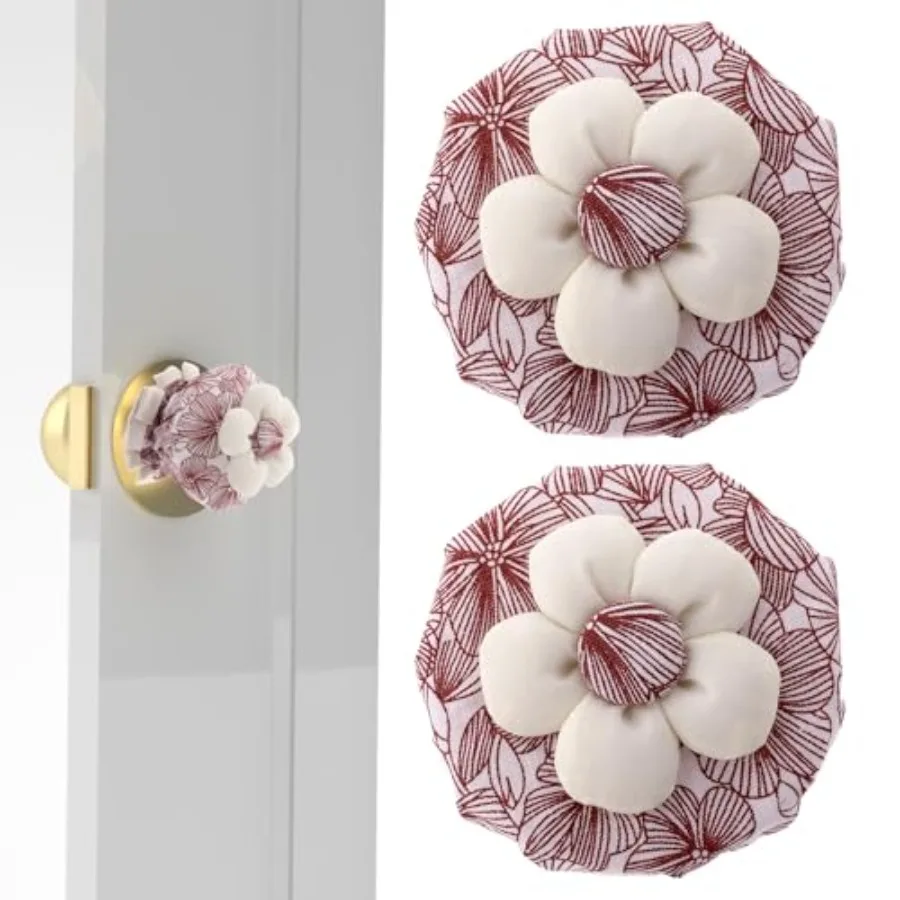 2 PCS Cotton Door Knob Covers with Floral, Door Knob Protector Cover Wall Protectors Reusable Washable Door Handle Cover for Ro
2 PCS Cotton Door Knob Covers with Floral, Door Knob Protector Cover Wall Protectors Reusable Washable Door Handle Cover for Ro