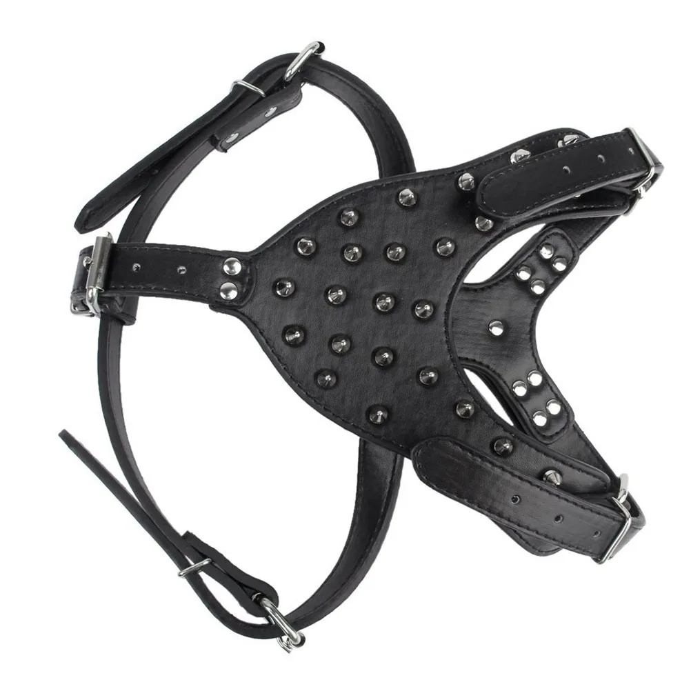 Pet Harness For Dogs Black Pu Spike Studded Adjustable Pitbull Terrier Chest Strap D Ring Lock Buckle Harness
Pet Harness For Dogs Black Pu Spike Studded Adjustable Pitbull Terrier Chest Strap D Ring Lock Buckle Harness