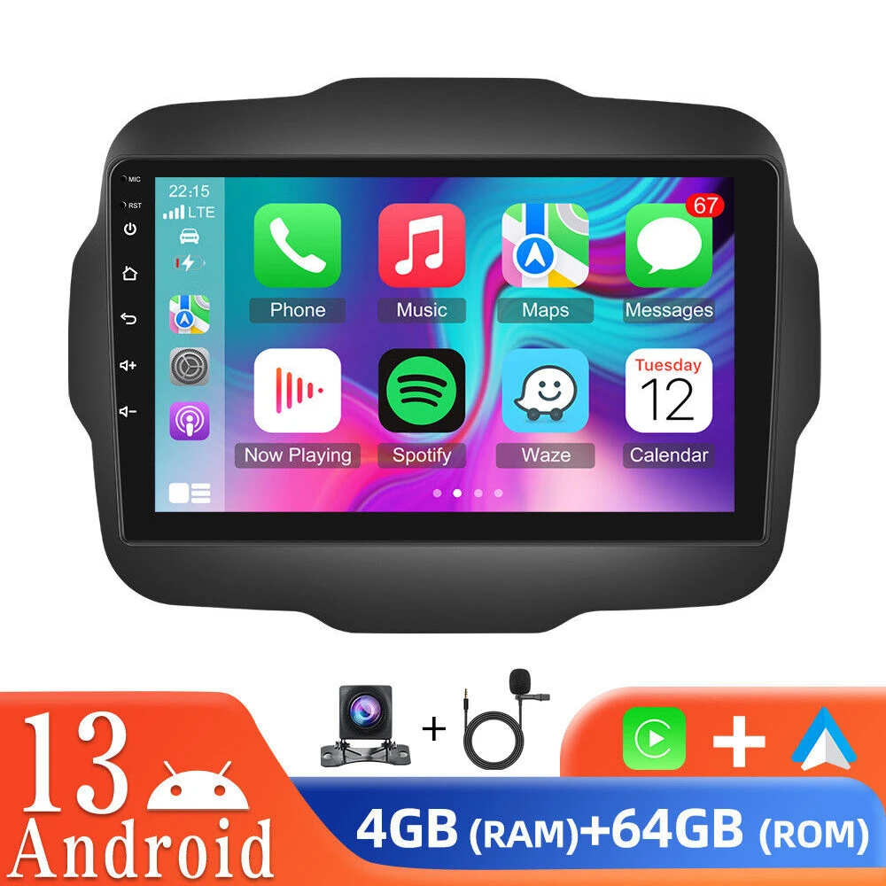 Android 13 Car Radio For Jeep Renegade 2016 - 2020 Multimedia Stereo Video Player Navigation GPS 4G WIFI Wireless Carplay
Android 13 Car Radio For Jeep Renegade 2016 - 2020 Multimedia Stereo Video Player Navigation GPS 4G WIFI Wireless Carplay