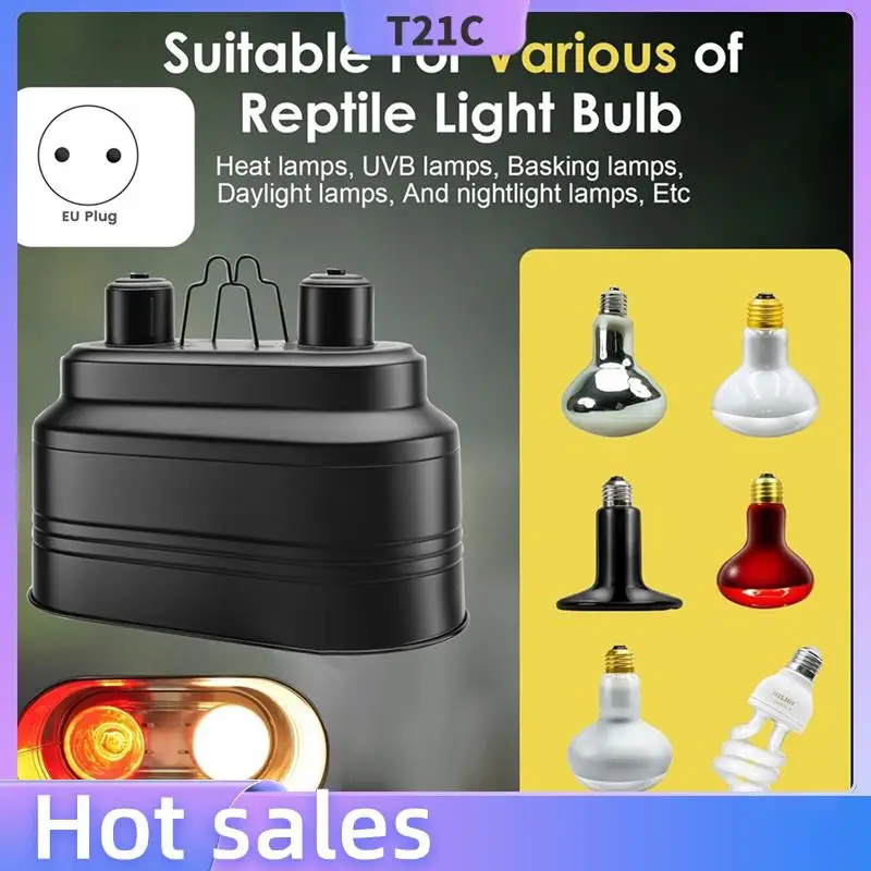 T21C Dual Reptile Light Fixture, Max 160W Each Reptile Heat Lamp Fixture With Separate Switches, Fits Reptile Light
T21C Dual Reptile Light Fixture, Max 160W Each Reptile Heat Lamp Fixture With Separate Switches, Fits Reptile Light