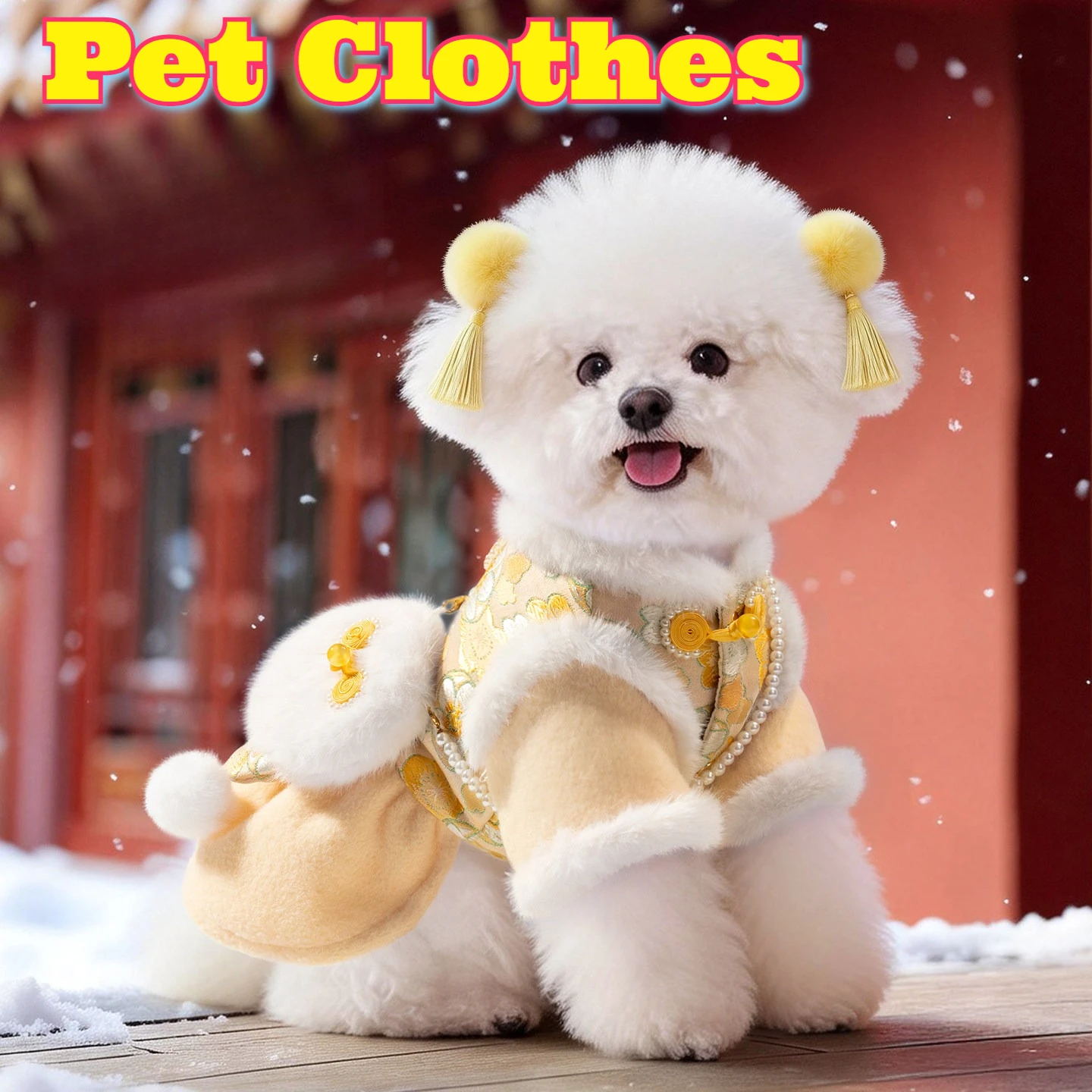 Warm Chinese New Year Dog Tang Suit Cheongsam Costume Small Dogs Bichon Poodle Festive Autumn Winter Padded Cotton Outfit Cozy
Warm Chinese New Year Dog Tang Suit Cheongsam Costume Small Dogs Bichon Poodle Festive Autumn Winter Padded Cotton Outfit Cozy