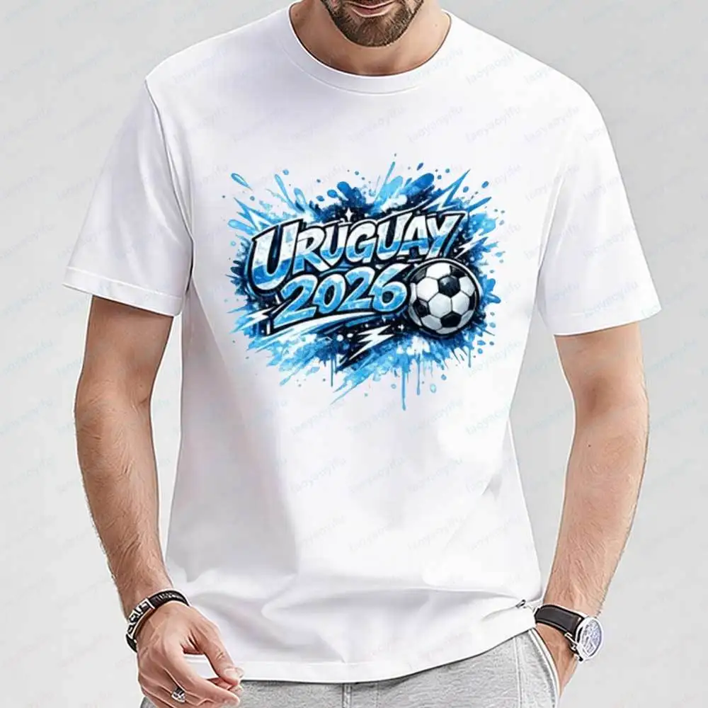2026 Soccer Uruguay Graffiti Football T-shirt Streetwear Sport Shirt Cotton Casual Short Sleeve Tops Handmade for Soccer Lovers
2026 Soccer Uruguay Graffiti Football T-shirt Streetwear Sport Shirt Cotton Casual Short Sleeve Tops Handmade for Soccer Lovers