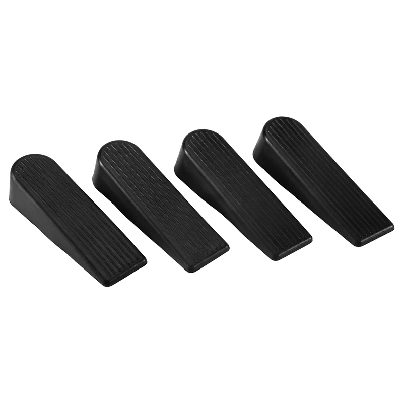 N96R 4 Pack Door Stop Wedges, Rubber Non-Scratching Door Stoppers For Home And Office (Black)
N96R 4 Pack Door Stop Wedges, Rubber Non-Scratching Door Stoppers For Home And Office (Black)