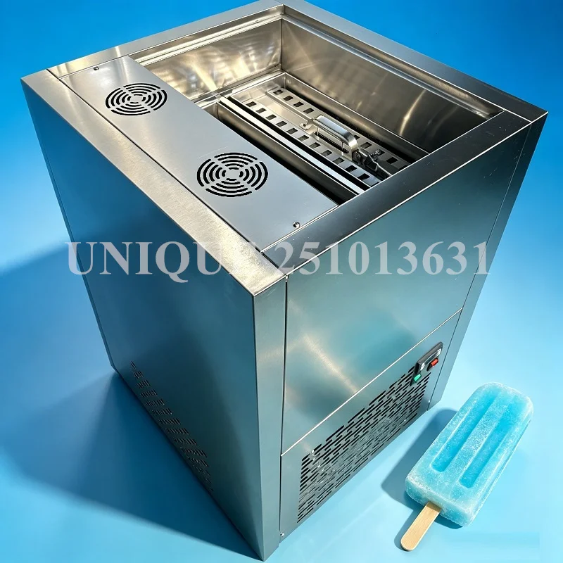 Commercial Single Double Mold Popsicle Maker 40pcs/h Stainless Steel Frozen Lolly Machine for Fruit Milk Ice Pops 110V/220V
Commercial Single Double Mold Popsicle Maker 40pcs/h Stainless Steel Frozen Lolly Machine for Fruit Milk Ice Pops 110V/220V