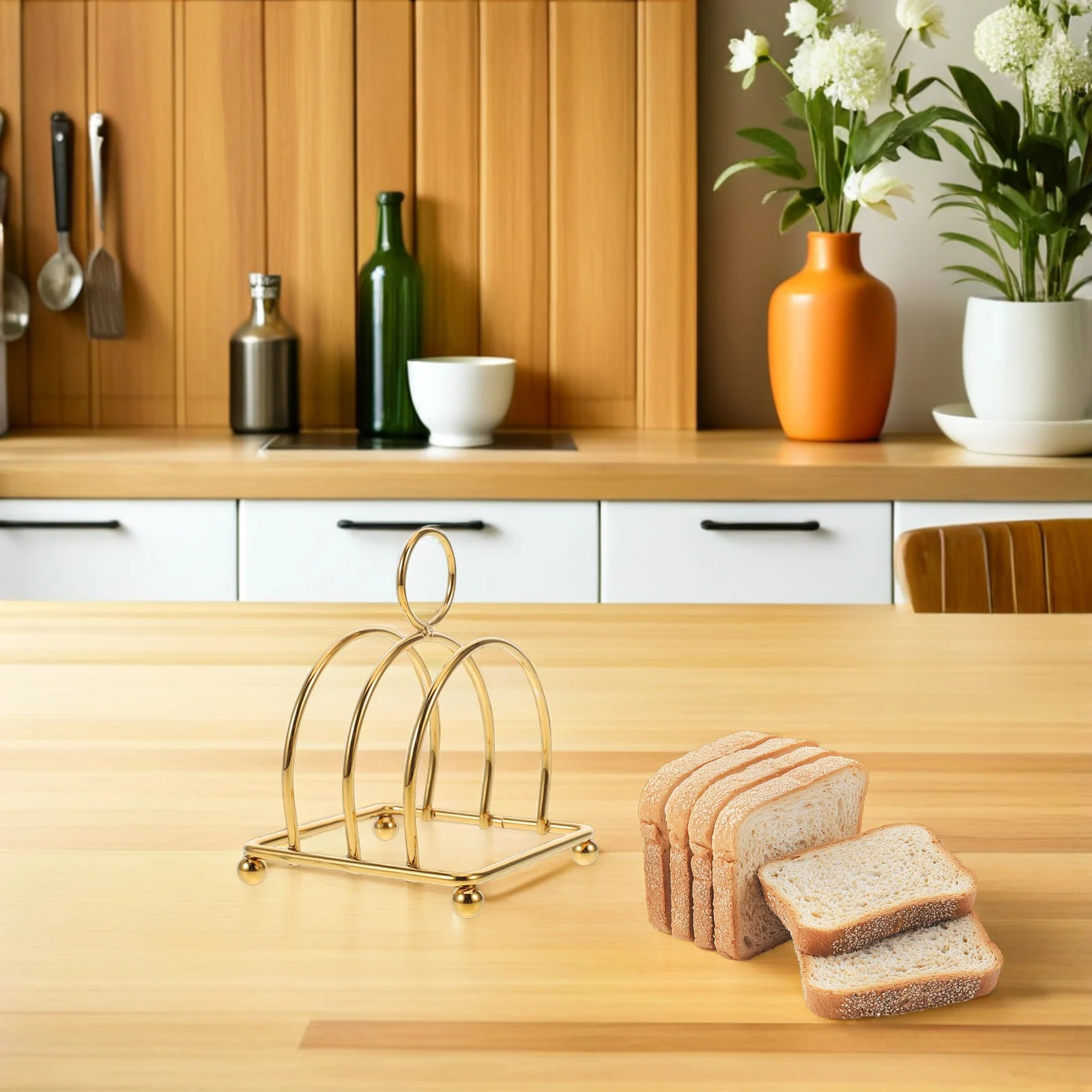 Stainless Steel Toast Rack Bread Holder Multifunctional Kitchen Countertop Organizer for Sandwich Loaf Breakfast Storage
Stainless Steel Toast Rack Bread Holder Multifunctional Kitchen Countertop Organizer for Sandwich Loaf Breakfast Storage