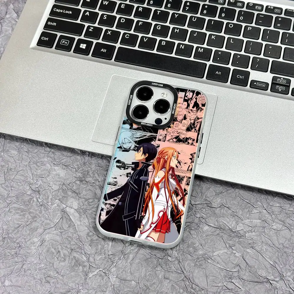1pc Anime A-Asuna X Kirito Phone Case Laser IMD Color Silver Shell For IPhone 17 16 15 14 13 12 11 Air Pro Max Plus
1pc Anime A-Asuna X Kirito Phone Case Laser IMD Color Silver Shell For IPhone 17 16 15 14 13 12 11 Air Pro Max Plus