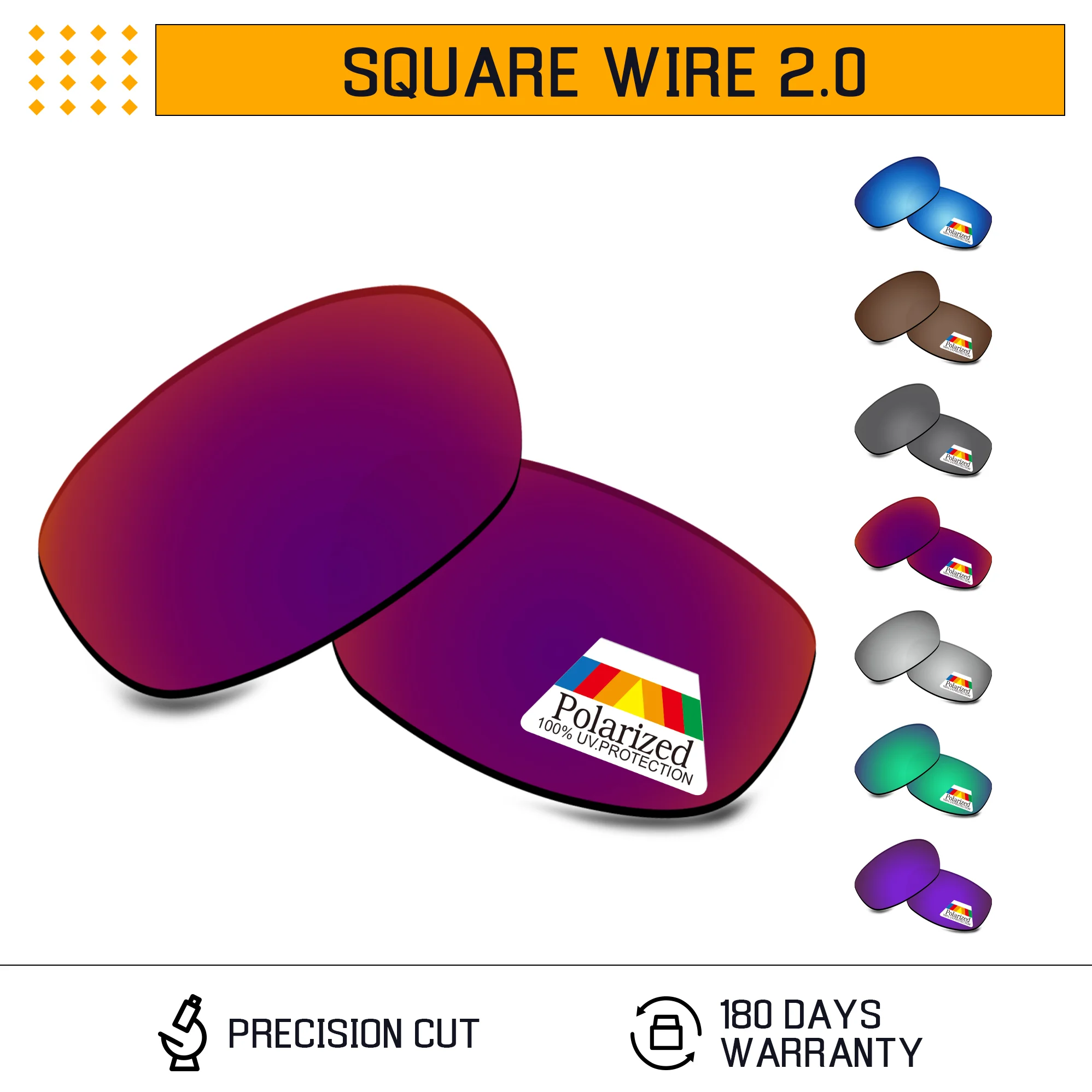 Rarayvix Polarized Replacement Lenses UV400 Protective for Oakley Square Wire 2.0 Sunglasses
Rarayvix Polarized Replacement Lenses UV400 Protective for Oakley Square Wire 2.0 Sunglasses