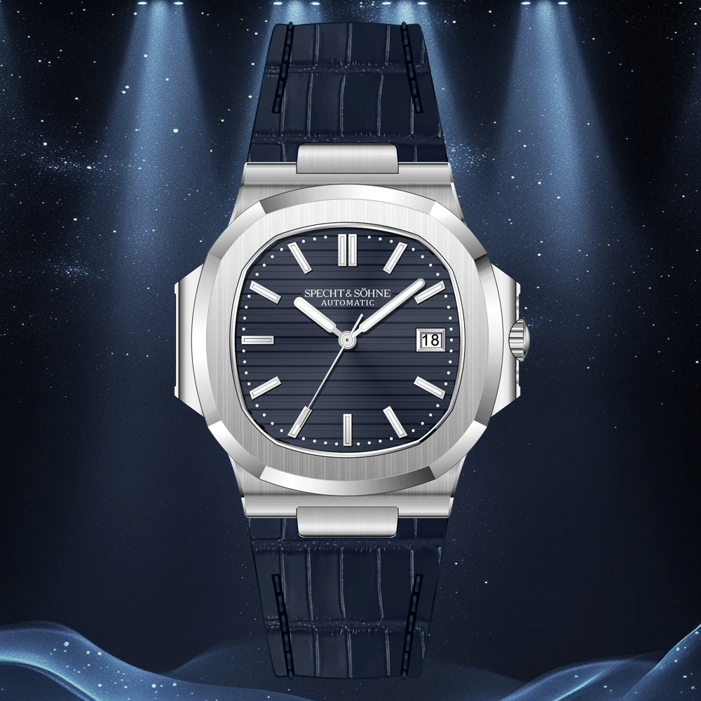 New Luxury Specht & Söhne 40MM Men's Watches Automatic Watch For Men Genuine Leather Mechanical Wristwatches 50M Waterproof
New Luxury Specht & Söhne 40MM Men's Watches Automatic Watch For Men Genuine Leather Mechanical Wristwatches 50M Waterproof