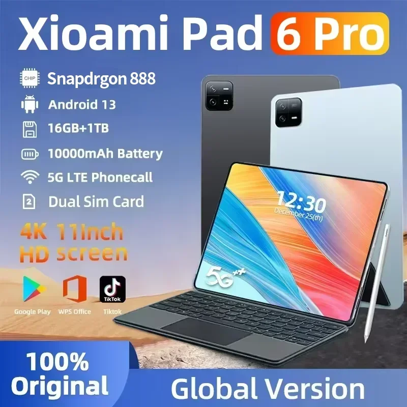 2024 Оригинальный планшетный ПК Pad 6 Pro Snapdragon 888 Global Version Android 13 xioa mi RAM 16 ГБ ПЗУ 1 ТБ 5G HD 4K Экран WIFI Mi
2024 Оригинальный планшетный ПК Pad 6 Pro Snapdragon 888 Global Version Android 13 xioa mi RAM 16 ГБ ПЗУ 1 ТБ 5G HD 4K Экран WIFI Mi