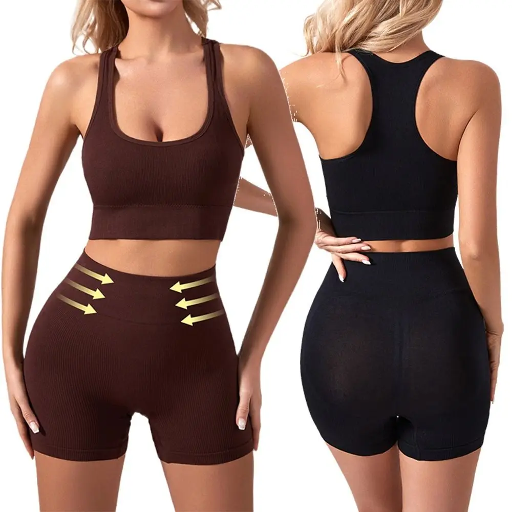 2 Pieces Seamless Workout Outfits Ribbed Sport Bra Crop Matching Active Set High Waist Short Sleeveless Yoga Tank Sets Exercise
2 Pieces Seamless Workout Outfits Ribbed Sport Bra Crop Matching Active Set High Waist Short Sleeveless Yoga Tank Sets Exercise