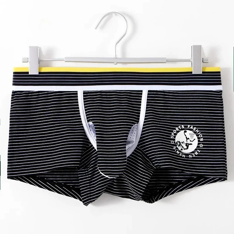 Men's Cotton Boxer Briefs Stripe Pattern Bullet Separation Pouch Elephant Trunk Breathable Mesh Lining Athletic Youth Daily Wear
Men's Cotton Boxer Briefs Stripe Pattern Bullet Separation Pouch Elephant Trunk Breathable Mesh Lining Athletic Youth Daily Wear