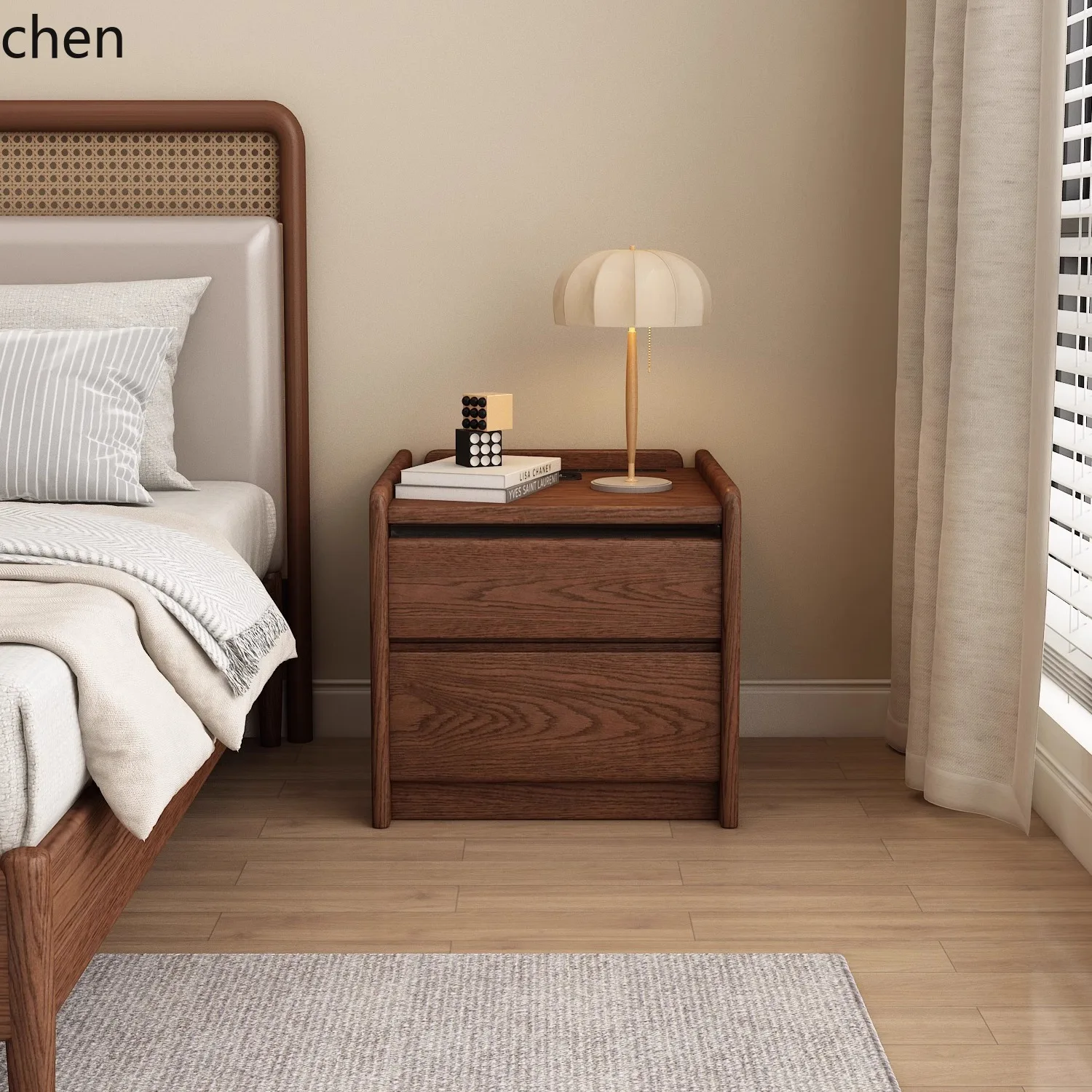 HTT antique smart bedside table small bedroom wireless charging modern simple bedside storage cabinet
HTT antique smart bedside table small bedroom wireless charging modern simple bedside storage cabinet