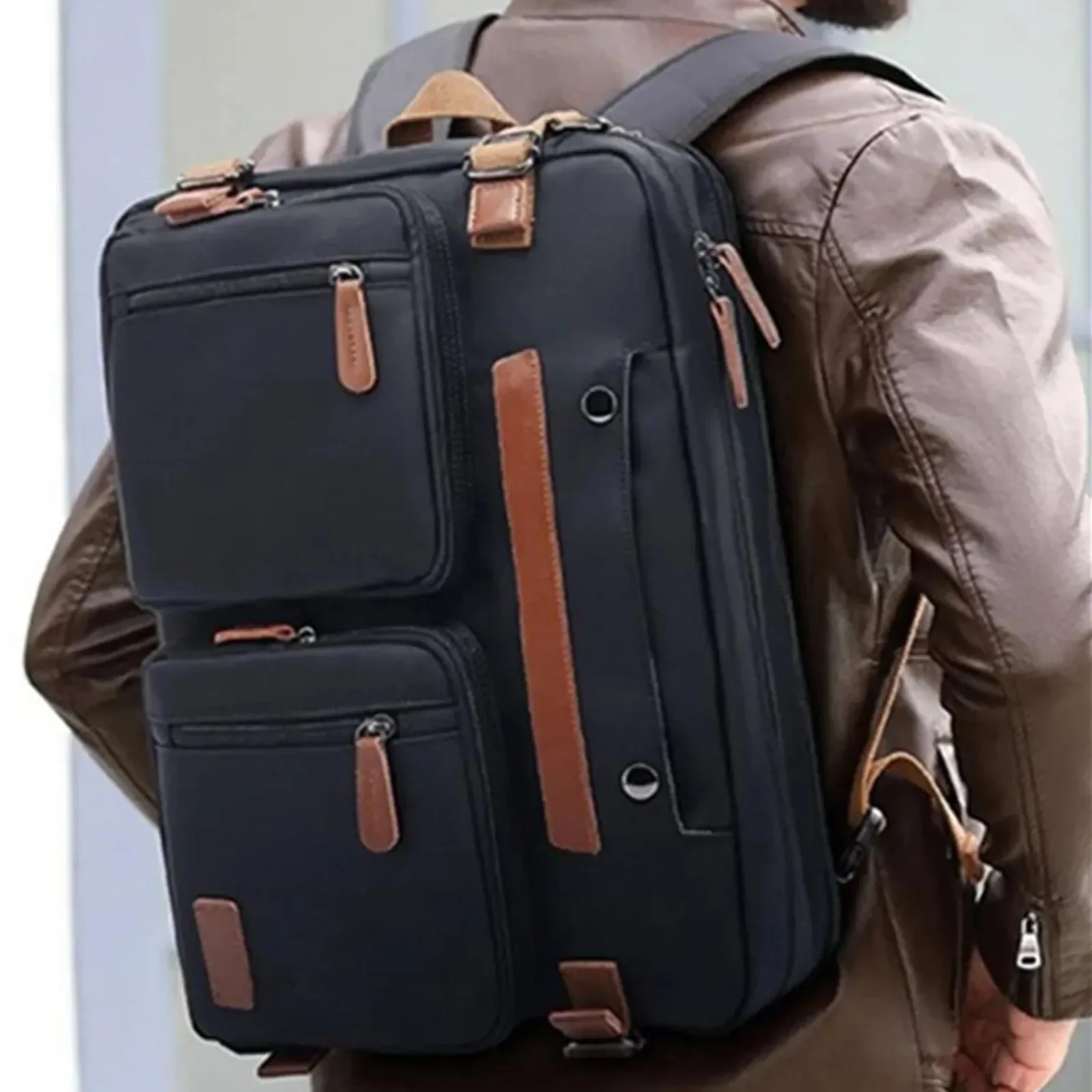 Multifunctional Business Backpack Shoulder Crossbody Handbag Laptop Tablet Computer Storage Box Waterproof Travel Messenger Bag
Multifunctional Business Backpack Shoulder Crossbody Handbag Laptop Tablet Computer Storage Box Waterproof Travel Messenger Bag