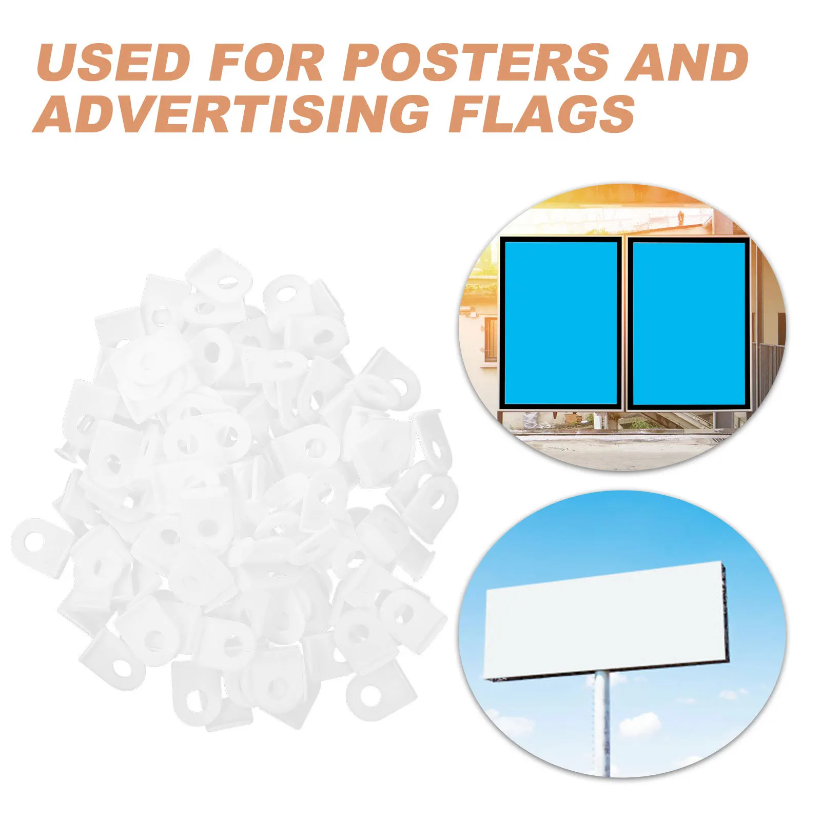 100pcs Ad Display Hanging Clips Plastic Poster Hangers For Ceiling Banners Durable Abs Material Versatile Advertising Holder
100pcs Ad Display Hanging Clips Plastic Poster Hangers For Ceiling Banners Durable Abs Material Versatile Advertising Holder