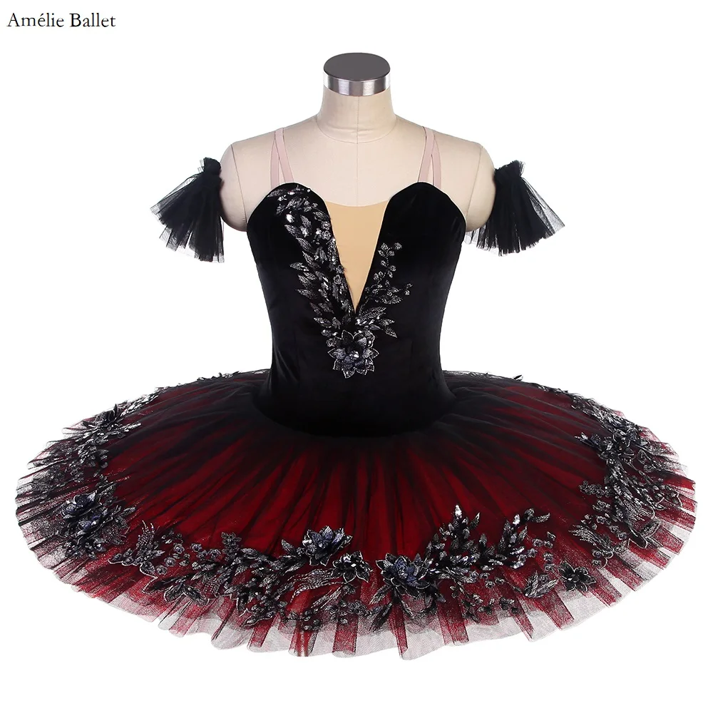 BLL521 Black Velvet Bodice with Black & Red Tulle Tutu Girls & Women Stage Performance Ballet Costume Competition Ballet Tutu
BLL521 Black Velvet Bodice with Black & Red Tulle Tutu Girls & Women Stage Performance Ballet Costume Competition Ballet Tutu