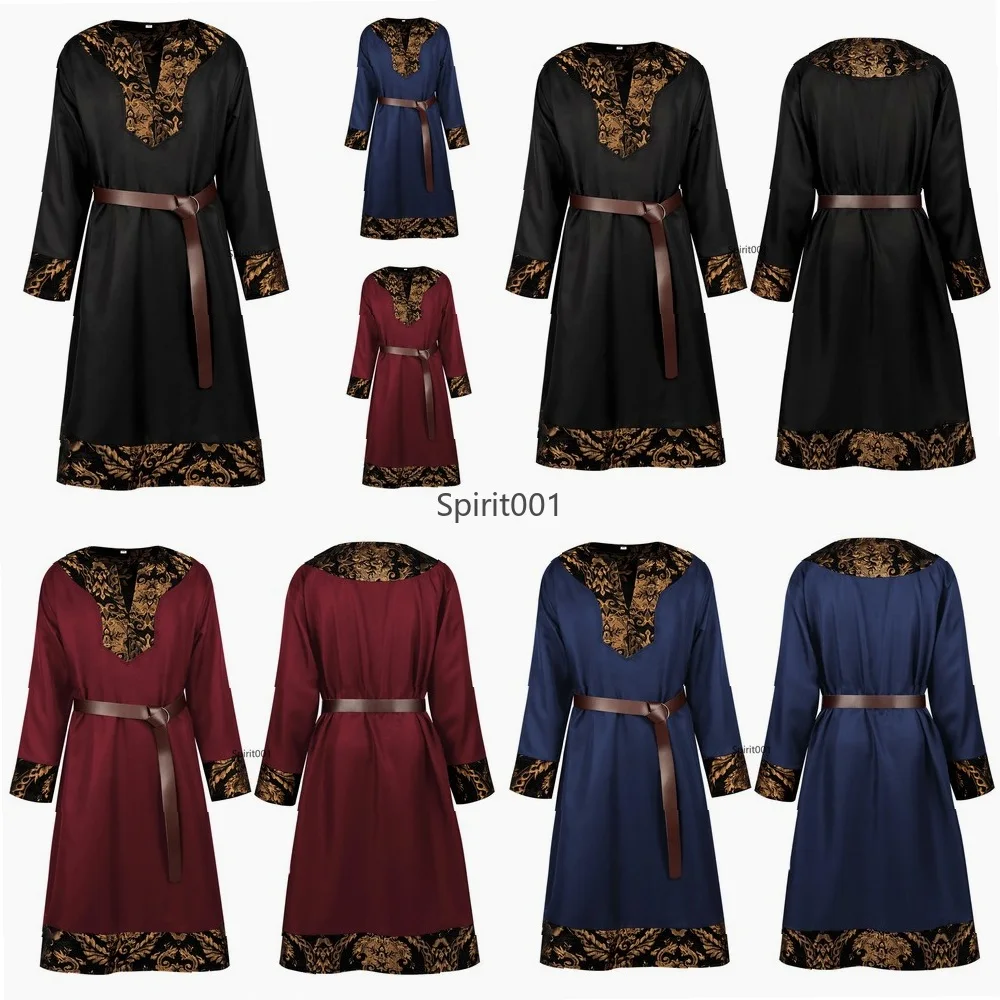 Medieval Pirate Cosplay Costume Halloween Warrior Knight Tunic Loose Long Sleeve Shirt Top for Men
Medieval Pirate Cosplay Costume Halloween Warrior Knight Tunic Loose Long Sleeve Shirt Top for Men