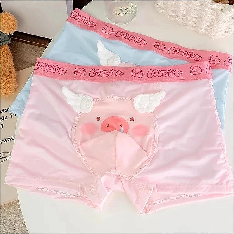 Funny Cartoon Pig Flat Boxers Sexy Men Underwear Ice Silk Boyfriend Gifts Shorts U Convex Pouch Boxershorts Summer Pink Panties
Funny Cartoon Pig Flat Boxers Sexy Men Underwear Ice Silk Boyfriend Gifts Shorts U Convex Pouch Boxershorts Summer Pink Panties