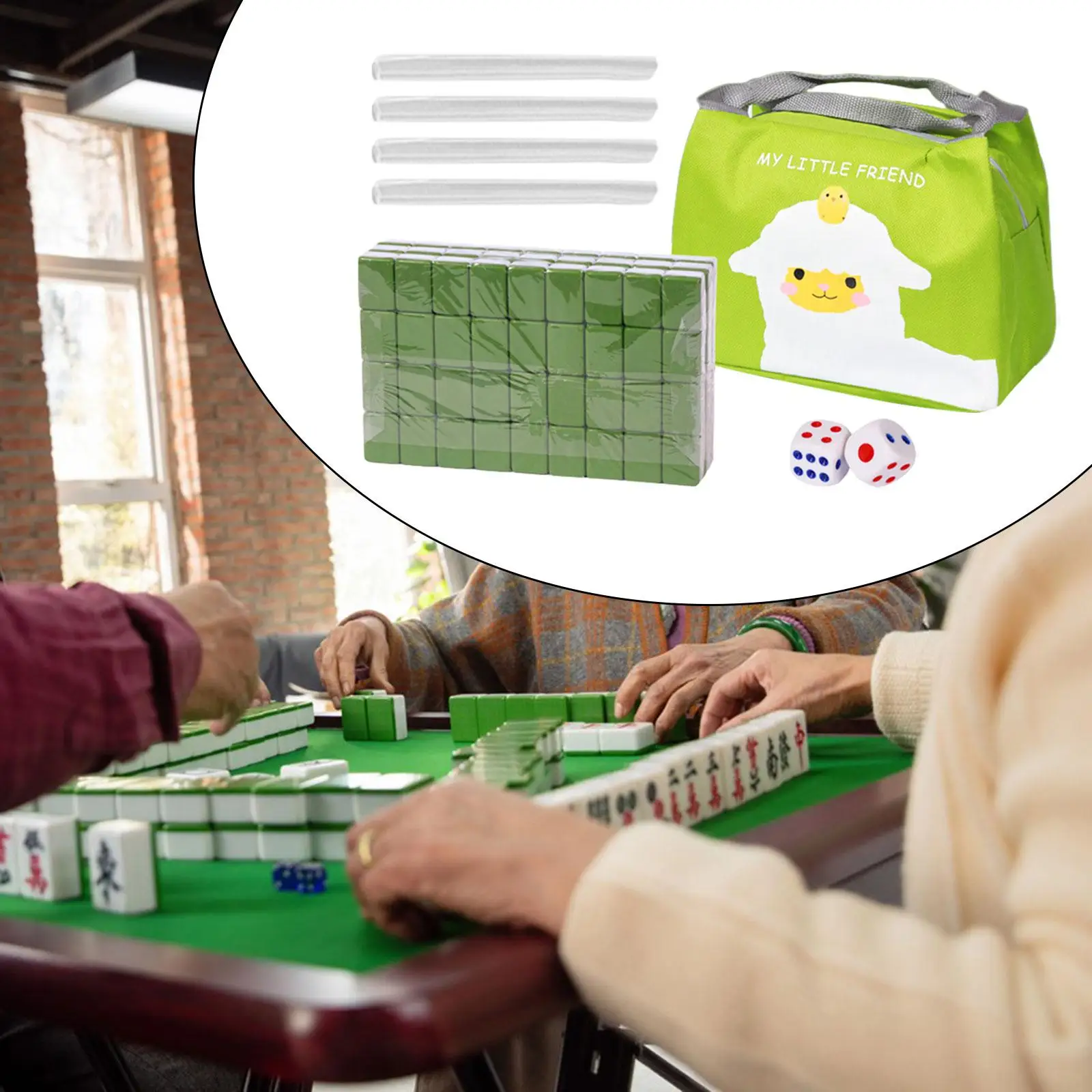Travel Mini Mahjong Set Traditional Entertainment 144 Tiles with Bag 24mm
Travel Mini Mahjong Set Traditional Entertainment 144 Tiles with Bag 24mm