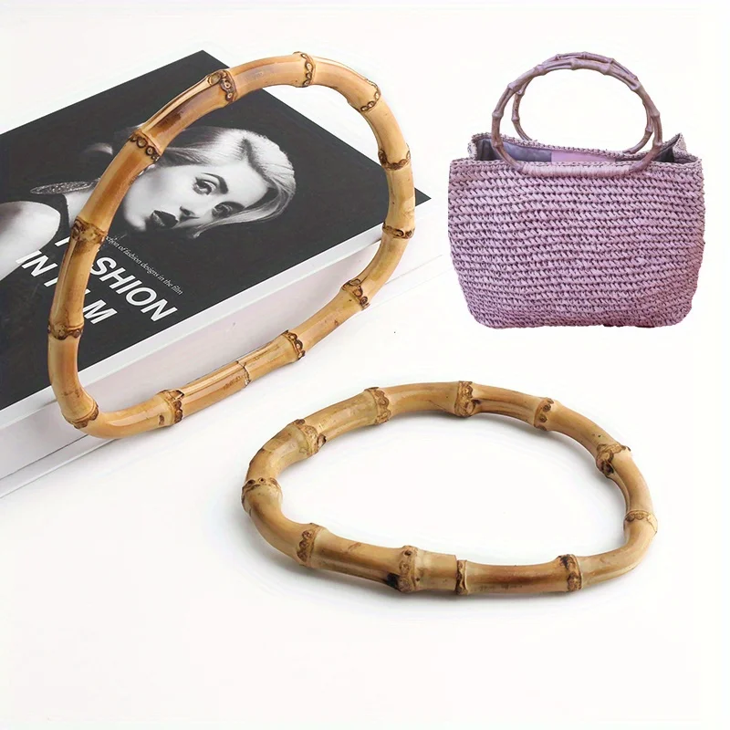 2PCS outer diameter 14cm/16cm D-shaped bamboo wallet handbag handle Oval natural bamboo woven bag handle DIY sewing accessories
2PCS outer diameter 14cm/16cm D-shaped bamboo wallet handbag handle Oval natural bamboo woven bag handle DIY sewing accessories