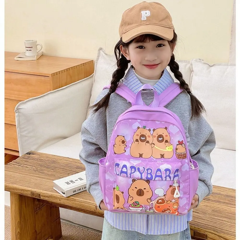 Cute Capybara School Bag Nylon Waterproof Student Backpack Large Capacity Kids Backbag Kids 
Cute Capybara School Bag Nylon Waterproof Student Backpack Large Capacity Kids Backbag Kids